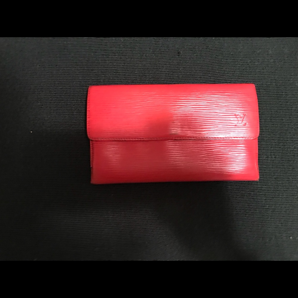 Louis Vuitton Red Epi Wallet